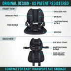 Meetckc Kids Golf Cart Safety Seat with Harness, Padded Child Seat, Universal Fit