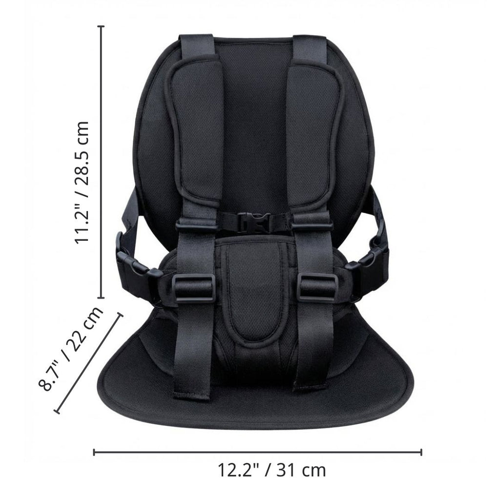 Meetckc Kids Golf Cart Safety Seat with Harness, Padded Child Seat, Universal Fit