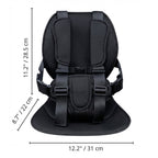 Meetckc Kids Golf Cart Safety Seat with Harness, Padded Child Seat, Universal Fit