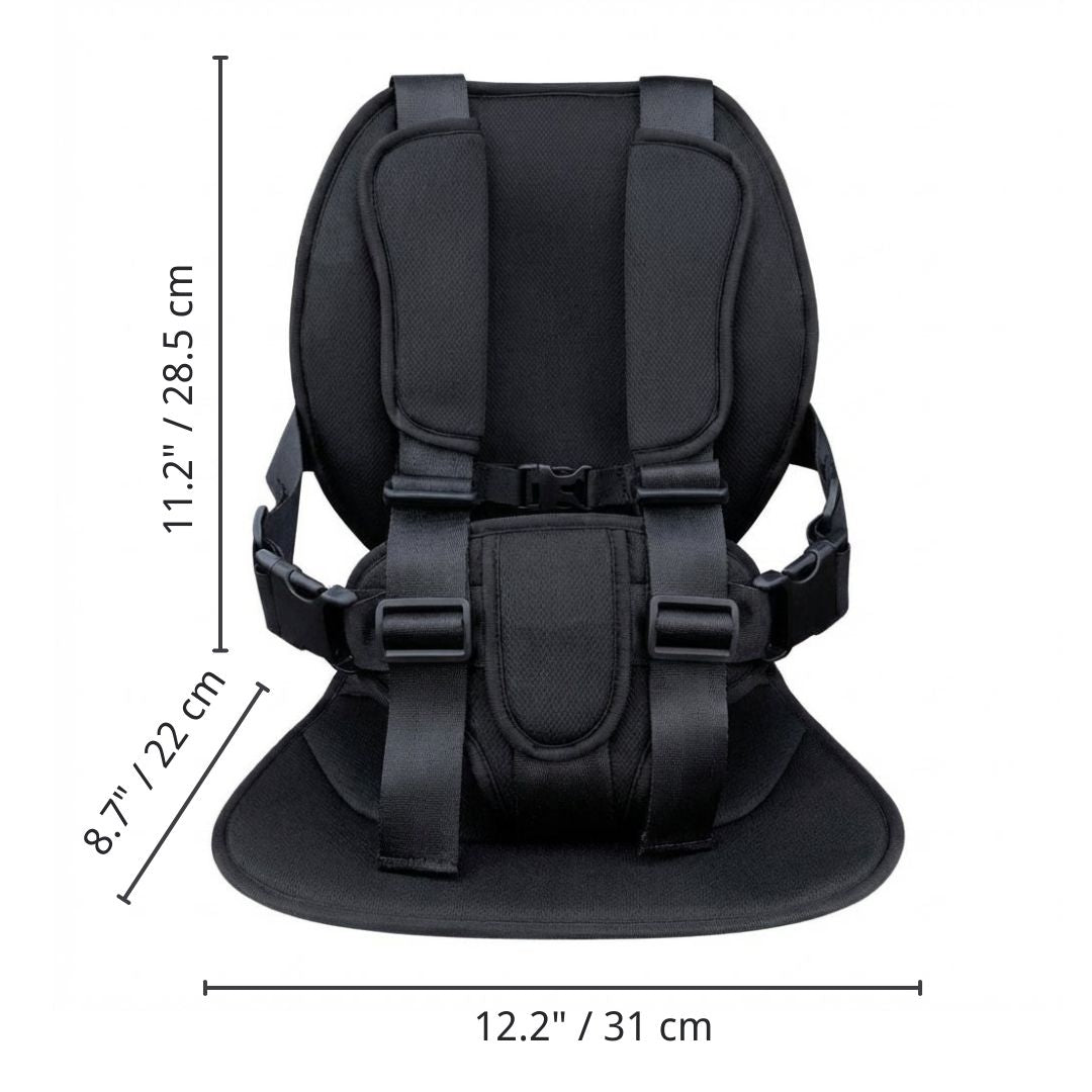 Meetckc Kids Golf Cart Safety Seat with Harness, Padded Child Seat, Universal Fit