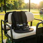 Meetckc Kids Golf Cart Safety Seat with Harness, Padded Child Seat, Universal Fit