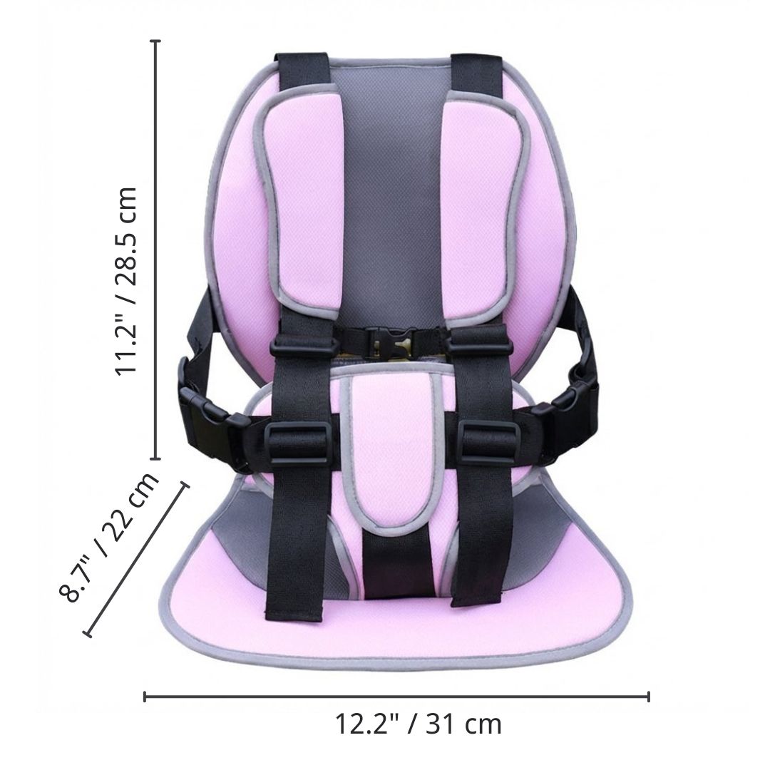 Meetckc Kids Golf Cart Safety Seat with Harness, Padded Child Seat, Universal Fit