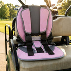Meetckc Kids Golf Cart Safety Seat with Harness, Padded Child Seat, Universal Fit